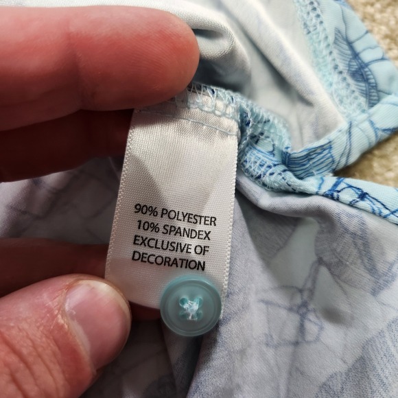 US Open Golf Polo Shirt Men Medium Floral AOP Torrey Pines 121st Performance - Picture 7 of 10